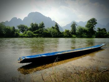 Scenic view of calm lake