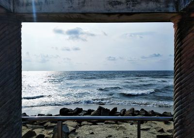 Scenic view of sea against sky