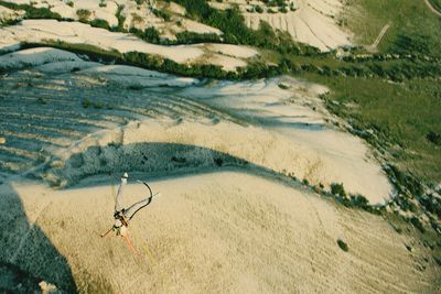 High angle view of beach