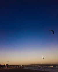 Scenic view of clear sky during sunset