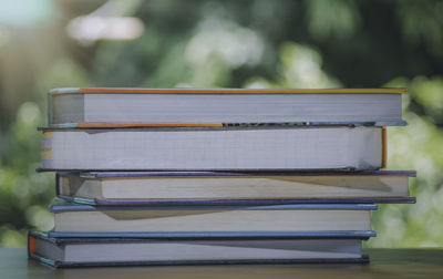 Close-up of books