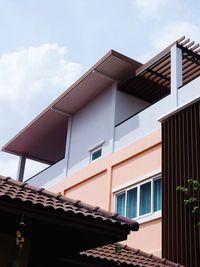 Low angle view of building against sky