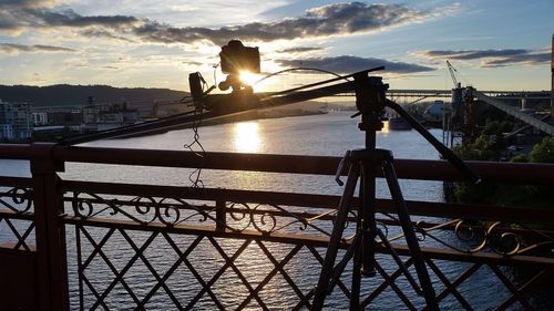 View of bridge over sea