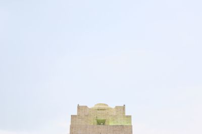Low angle view of building against clear sky