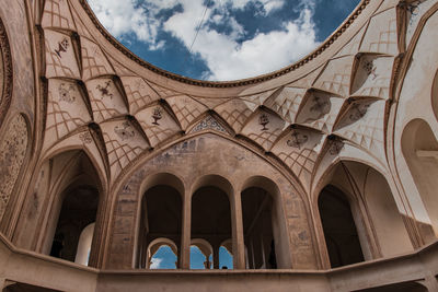 Low angle view of historical building against sky