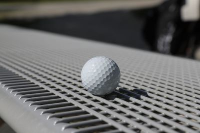 Close-up of ball on table