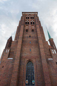 City view of gdansk, poland, church