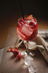 Close-up of drink on table