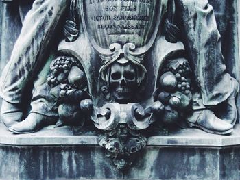 Close-up of objects on the wall