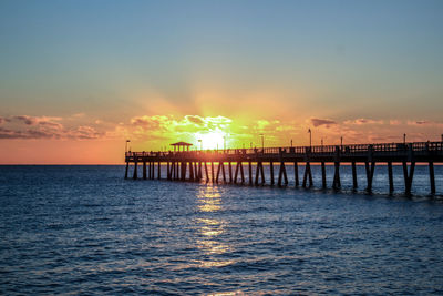 Sunrise at the dania pier