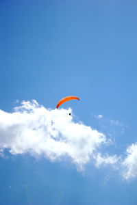 Low angle view of parachute