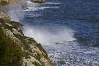Scenic view of sea waves