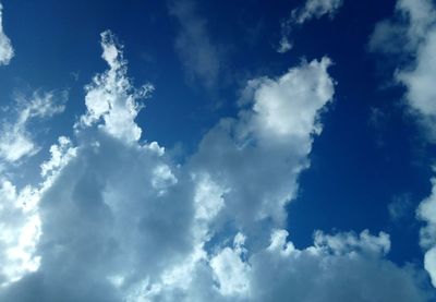 Low angle view of clouds in sky