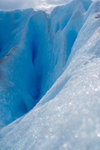 Detail view of perito moreno glacier