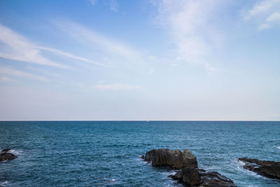 Scenic view of sea against sky