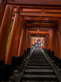 Walkway at fushimi inari shrine