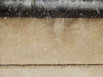 Full frame shot of wet glass window