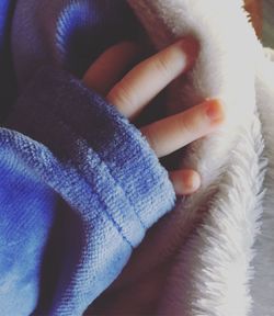 Close-up low section of baby feet