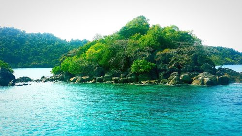 Scenic view of calm sea