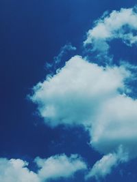 Low angle view of clouds in sky