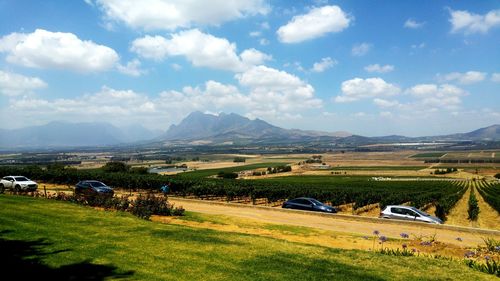 Scenic view of landscape against sky