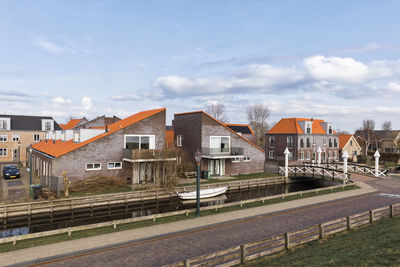 Buildings against sky in city