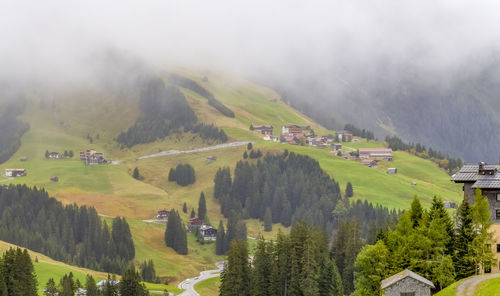 Scenery around warth, a municipality in the district of bregenz in the austrian state of vorarlberg