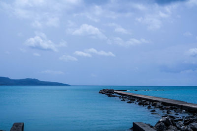 Scenic view of sea against sky