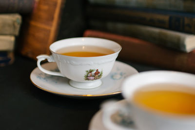 Close-up of tea on table