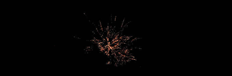 Low angle view of firework display