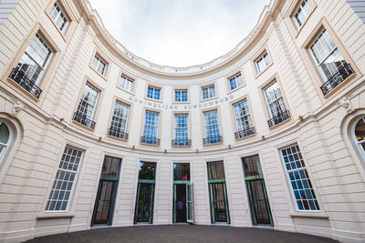 Low angle view of a building against sky