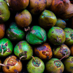 Full frame shot of fresh fruits for sale at market stall