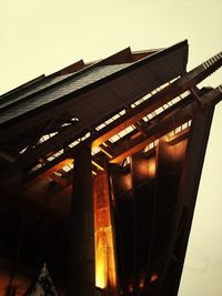 Low angle view of buildings against sky