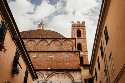 Low angle view of building against sky