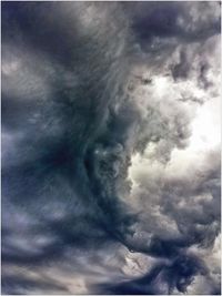 Low angle view of cloudy sky