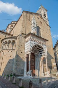 Low angle view of historical building against sky