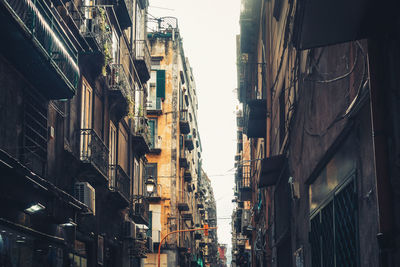 Low angle view of buildings in city