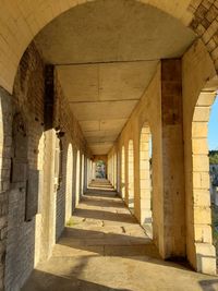 Empty corridor of building