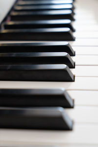 Close-up of piano key