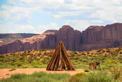 Teepee in monument valley.