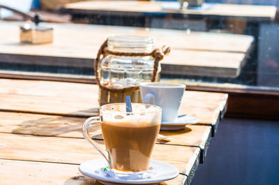 Close-up of tea on table