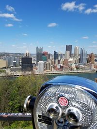 View of cityscape against sky