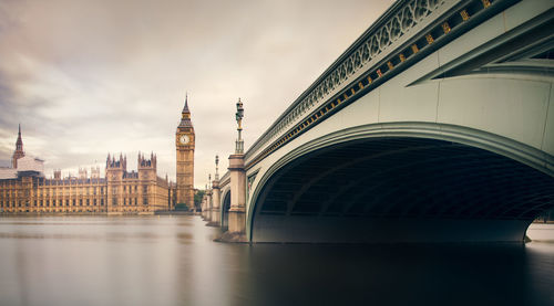 Low angle view of westminster bridge 