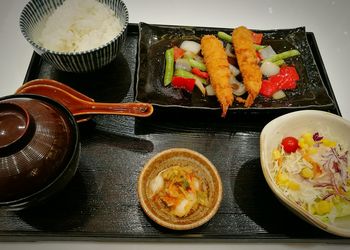 Food on table