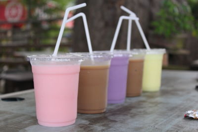 Close-up of drink on table