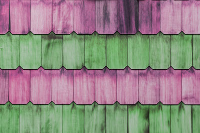 Full frame shot of multi colored wood