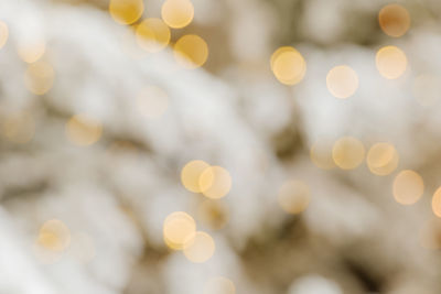 Defocused image of lights