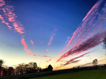 Scenic view of sky at night