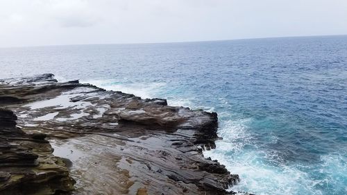 Scenic view of sea against sky