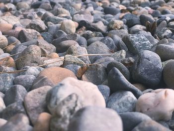 Full frame shot of pebbles